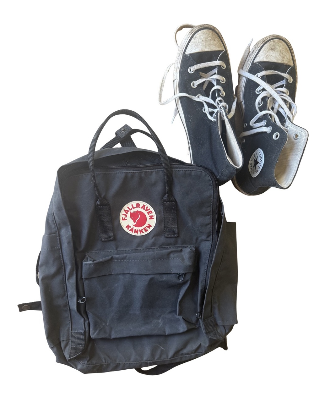 Fjallaraven Kånken Backpack - Black Excellent Used Condition